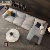  Bộ ghế sofa góc chữ L lớn GT29 Hoove 3m x 1m6 xám trắng 