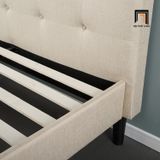  Giường ngủ bọc vải nỉ 1m6 x 2m GN8 Leonard giật nút xinh xắn 