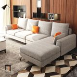  Bộ ghế sofa góc L hiện đại GT228 Casel 2m9 x 1m6 xám trắng 