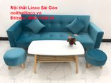  Bộ ghế sofa giường giá rẻ dài 2m màu xanh nước biển cho chung cư 