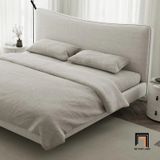  Giường ngủ cho gia đình sang trọng GN49 Altresha màu xám trắng 