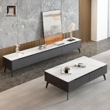  Bàn sofa hình chữ nhật 1m x 50 BSF36 Camel mặt đá có hộc kéo 