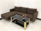  Ghế sofa góc gia đình nâu đậm 2m2 x 1m6 giá rẻ 