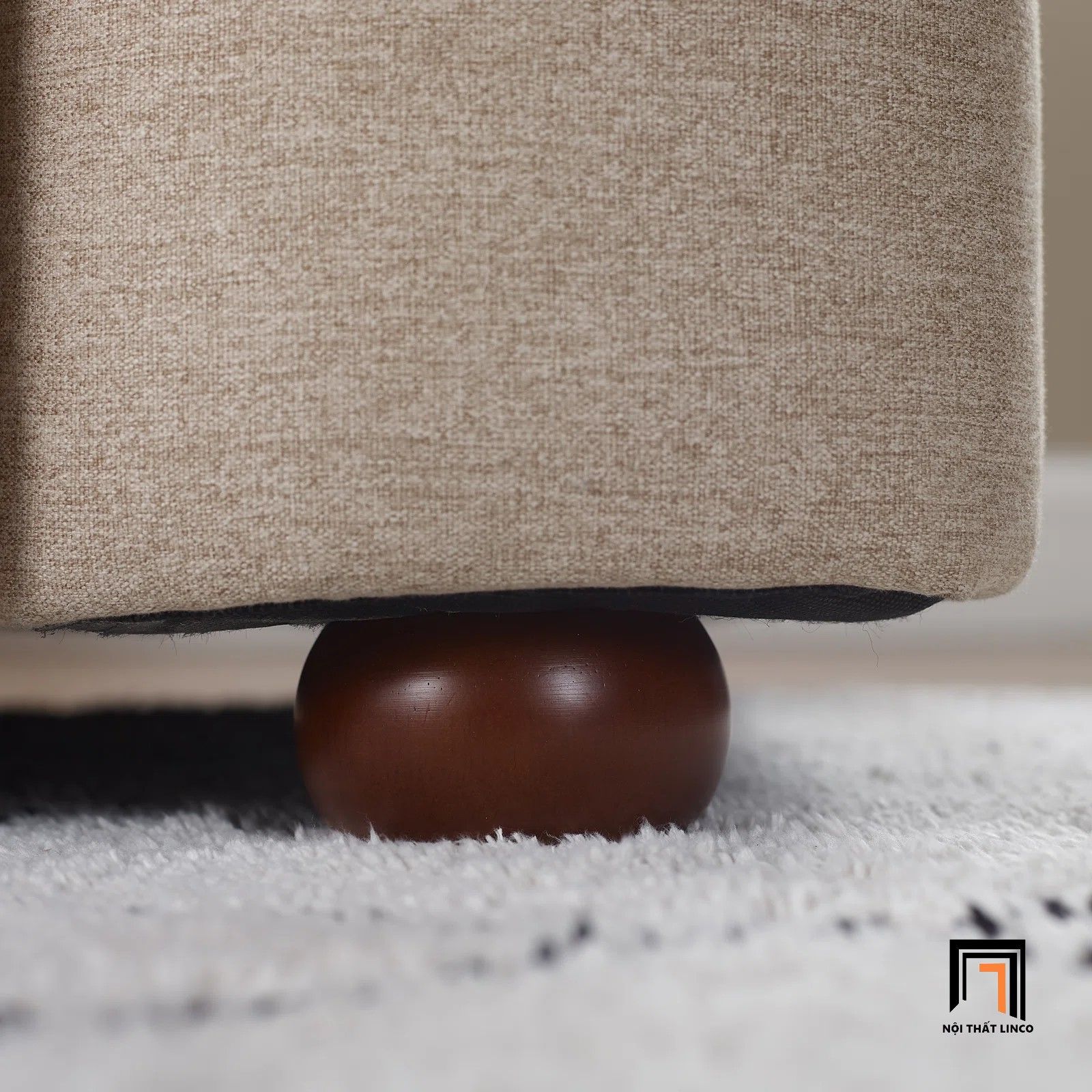  Ghế sofa băng giá rẻ BT163 Centaur dài 2m màu trắng kem 