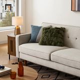  Ghế sofa băng màu xám trắng BT110 Elias dài 2m1 sang trọng 
