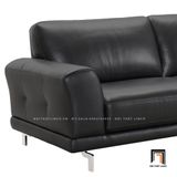  Ghế sofa văng màu đen BT134 Everlyn dài 2m2 bọc da giả simili 