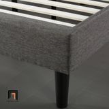  Giường ngủ giá rẻ GN10 Summons màu xám đậm vải nỉ 