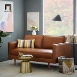  Ghế sofa đơn gia đình da công nghiệp DT74 Roderic màu nâu 