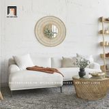  Ghế sofa góc L GT51 Beno cho phòng khách màu trắng kem 
