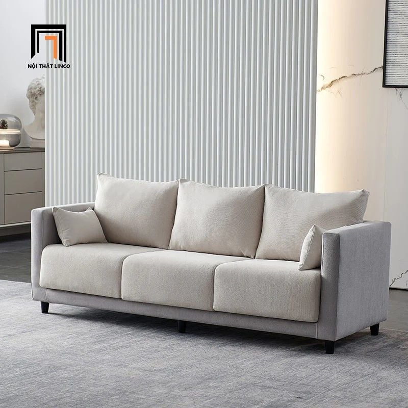  Ghế sofa băng nỉ 3 nệm ngồi BT266 Redfield dài 2m 