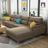  Bộ ghế sofa góc L vải nỉ 3m x 1m6 GT162 Texon xám đậm 