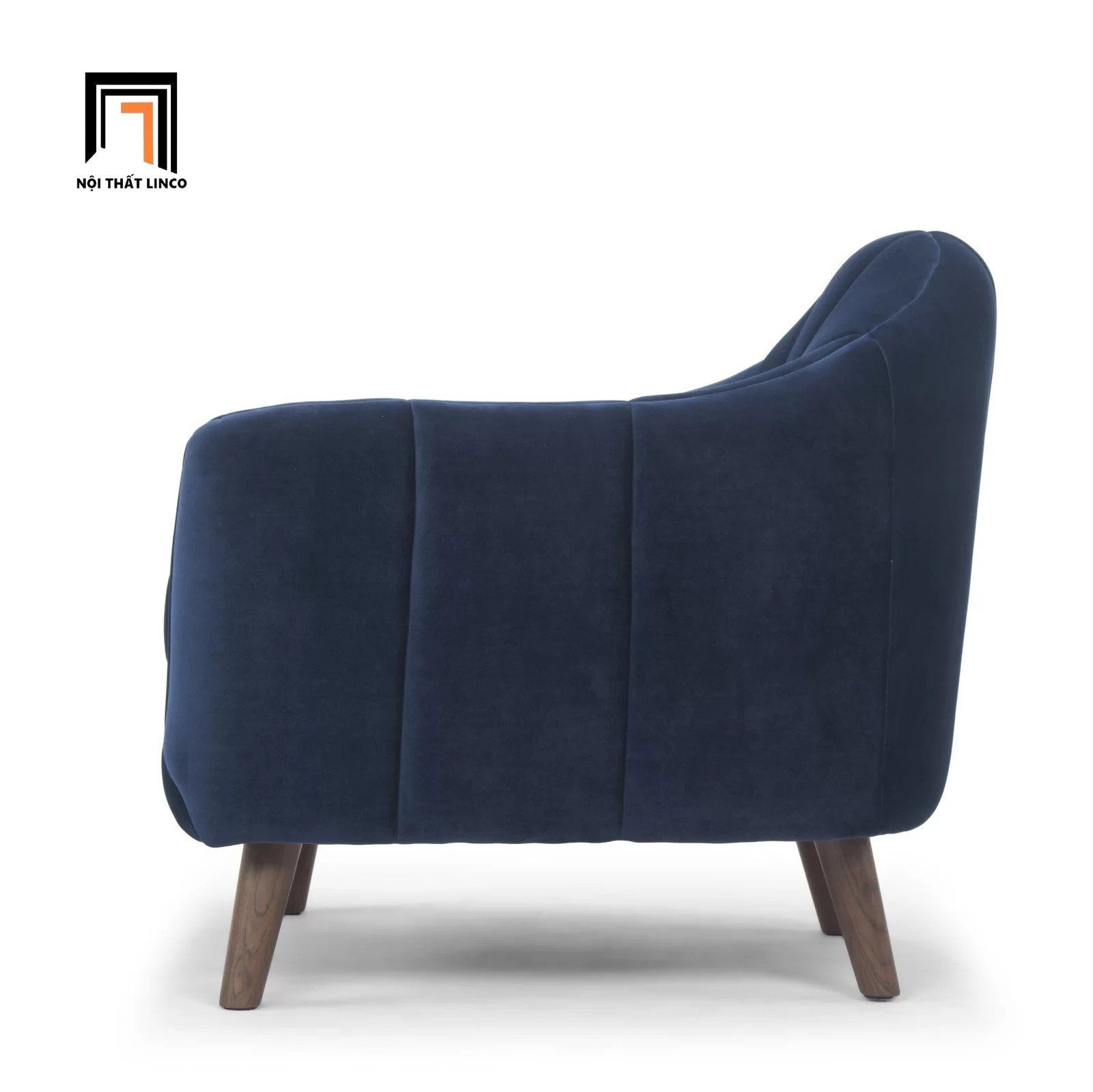  Ghế sofa đơn 1 người ngồi DT39 Mistana vải nhung màu cam 