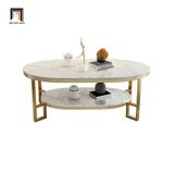  Bàn trà phòng khách gia đình BSF38 Lamin hình oval 1m x 50 