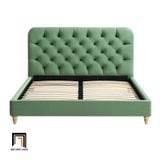  Giường ngủ nhỏ xinh cho gia đình GN66 Helia màu xanh lá 