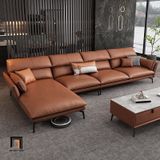  Bộ ghế sofa góc L cao cấp GT220 Elsin 3m x 1m6 da công nghiệp 