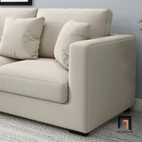  Bộ ghế sofa phòng khách gia đình giá rẻ KT91 Miller màu trắng kem 