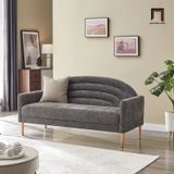  Ghế sofa băng cong xinh xắn BT184 Michala 1m6 vải nỉ hồng phấn 