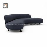  Bộ ghế sofa góc GT59 Hoek 2m8 x 1m8 màu xanh đen cho sảnh chờ 