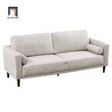  Ghế sofa băng da giả xám trắng BT237 Bunow 1m9 cho chung cư 