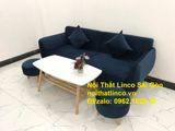  Bộ bàn ghế sofa băng văng xanh dương đậm giá rẻ Nội thất Linco Sài Gòn 