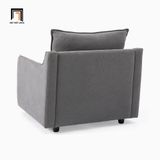  Ghế sofa đơn thư giãn DT24 Easton ngồi đọc sách xám đậm 