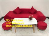  Bộ ghế sofa salon văng băng thuyền SFT dài 2m đỏ đô đẹp giá rẻ 