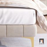  Giường ngủ bọc nệm sang trọng GN53 Cato đầu giường chia múi 