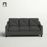  Ghế sofa băng 3 nệm ngồi BT166 Lugent 2m màu xám đen 