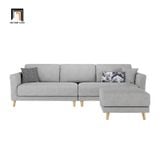  Bộ ghế sofa góc L giá rẻ GT208 Aldeen 2m9 x 1m6 màu xám ghi 