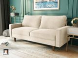  Ghế sofa văng giá rẻ BT221 Jo dài 1m6 vải nhung màu xanh dương 