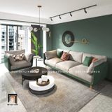  Ghế sofa băng BT56 Cornuda da công nghiệp dài 2m15 sang trọng 