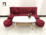  Bộ ghế sofa bed giường nằm SFG màu đỏ đô dài 1m7 giá rẻ 