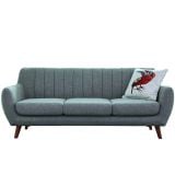  Ghế sofa băng vải nỉ BT299 Iscar màu cam cho shop tiệm 