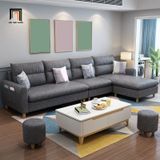  Bộ ghế sofa góc L vải nỉ GT119 Anahem 2m8 x 1m5 giá rẻ 