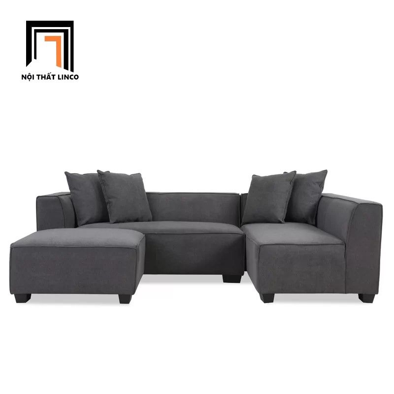  Bộ ghế sofa góc L đa năng 2m5 x 1m6 GT3 Kingee cho phòng khách lớn 