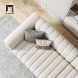  Ghế sofa băng dài 2m6 da công nghiệp BT116 Palau chân inox 