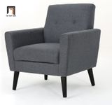  Ghế sofa đơn nhỏ xinh DT28 Hamton màu xám đen 