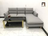  Bộ bàn ghế sofa góc chữ L dài 2m2 x 1m6 màu xám ghi trắng 