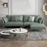  Ghế sofa đơn da giả DT52 Tipton cho phòng khách màu xanh lá 