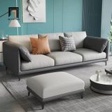  Ghế sofa băng dài 2m15 da công nghiệp BT297 Lesca phối màu xám 