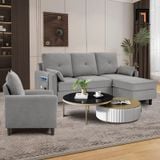  Bộ ghế sofa gia đình vải nỉ KT126 Penelopa giá rẻ xinh xắn 