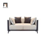  Ghế sofa băng dài 2m4 hiện đại BT301 Morelia phối màu da giả 