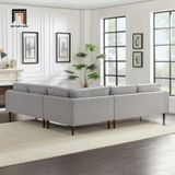  Bộ ghế sofa góc gia đình GT240 Granville 2m4 x 2m4 màu cam 