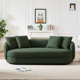  Ghế sofa băng cong BT181 Angie vải nỉ 2m2 cho tiệm shop 