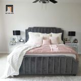  Giường ngủ sang trọng GN23 Pont vải nhung nỉ cao cấp 