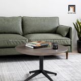  Sofa băng da giả màu xanh army BT130 Reese chân gỗ cao su 