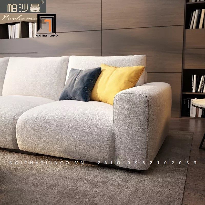  Bộ ghế sofa góc chữ L lớn GT29-Hoove 3m x 1m6 xám trắng 