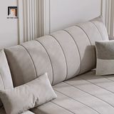  Bộ ghế sofa góc L 2m3 x 1m6 GT207 Forli vải nhung nỉ màu xám 