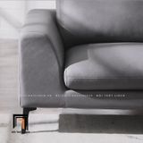  Bộ ghế sofa góc L cho phòng khách lớn GT71 Klema xám lông chuột 