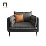  Bộ ghế sofa phòng khách cao cấp KT60 Cafin da Pu màu đen 